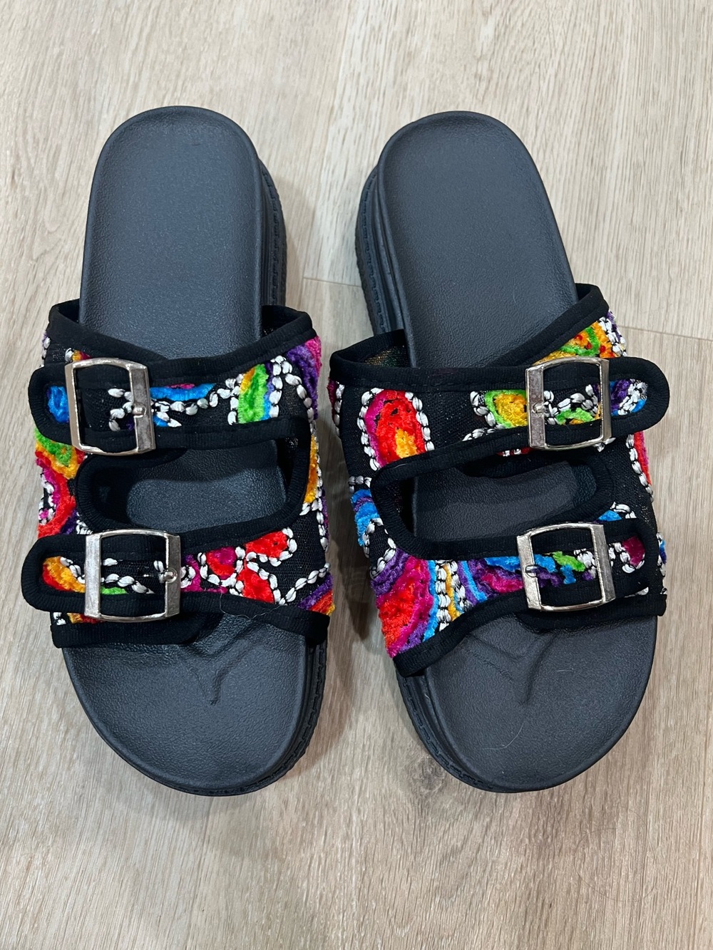 Knit Platform Sandals